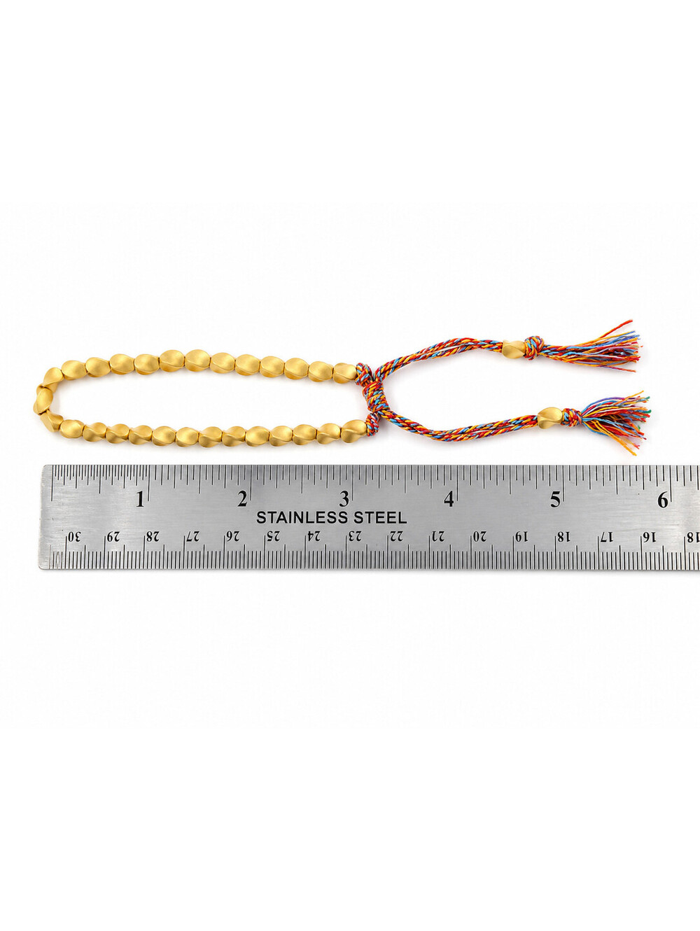Tibetan Copper Bead Braided Multi-color Lucky Rope Prosperity Bracelet Set of 2